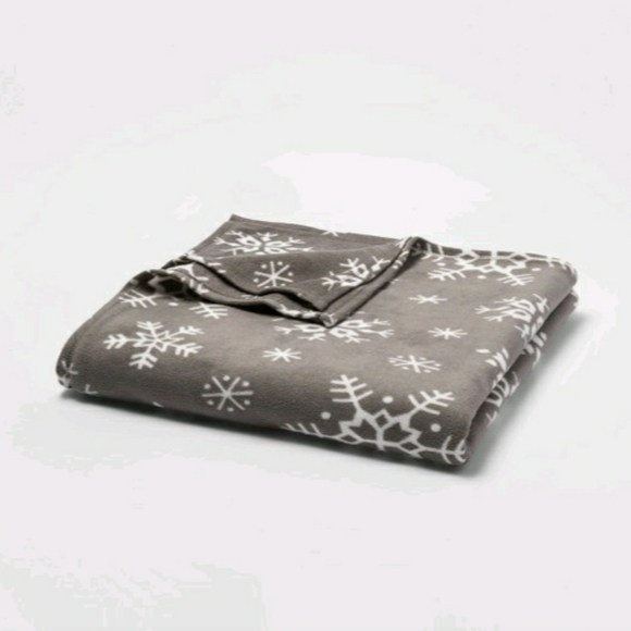 NWT Wondershop Full/Queen Gray Fleece Blanket - Picture 2 of 3